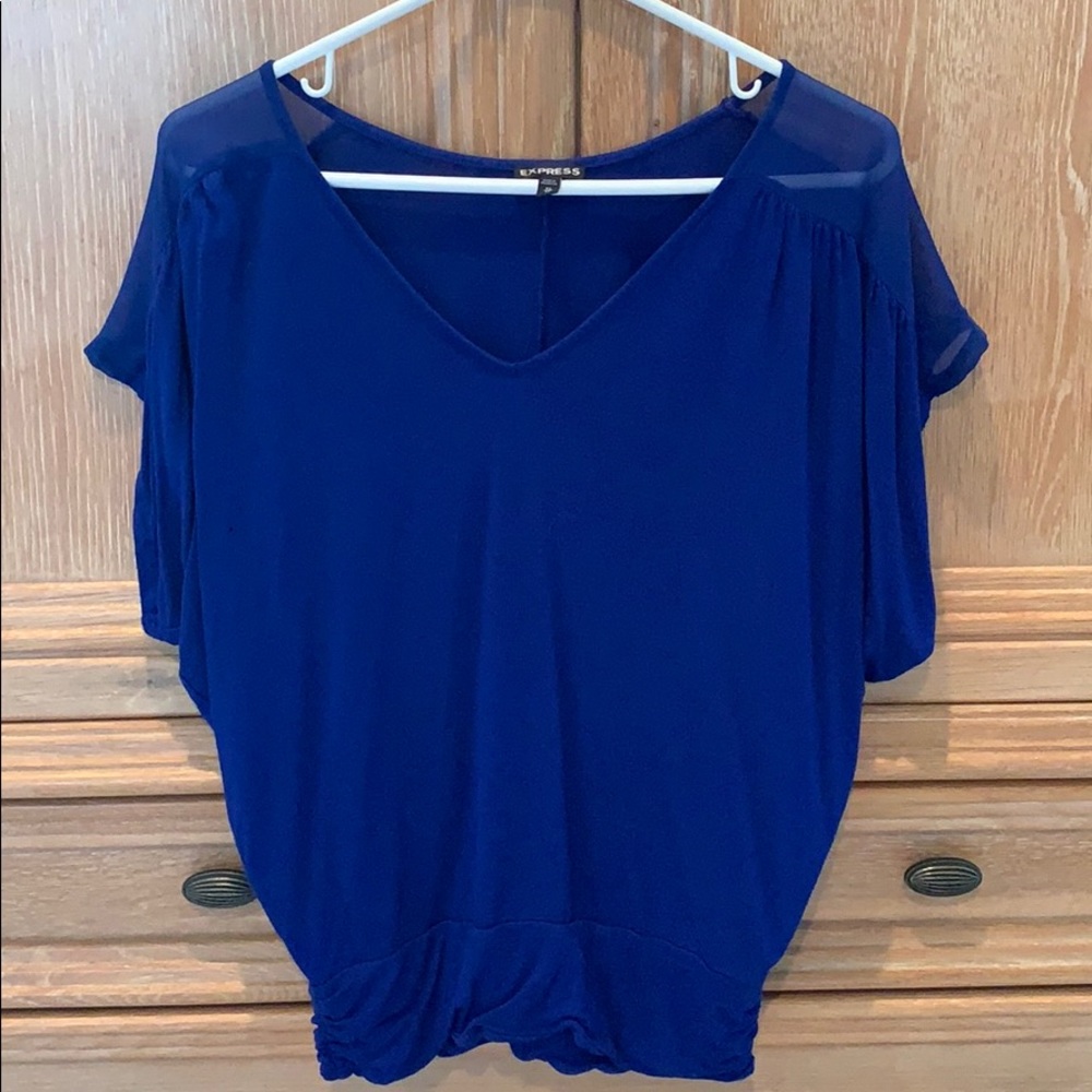 Express rich blue top